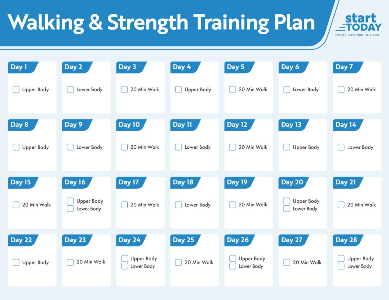 Workout plan plans summer day days choose board nourishmovelove beginners Best weight lifting program for women over 40 to build strength