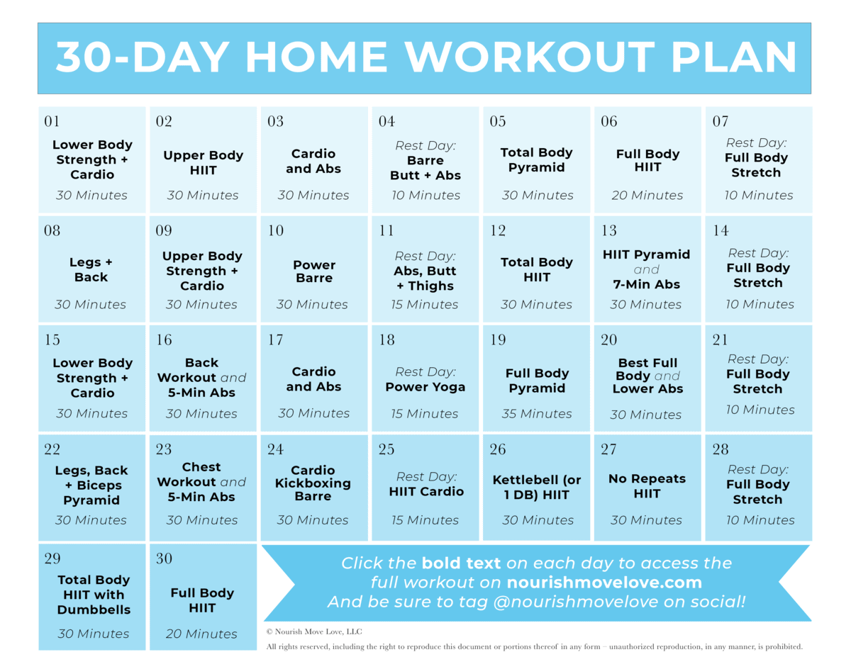 Simple weight training schedule for strength building at home